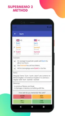 English Irregular Verbs android App screenshot 17