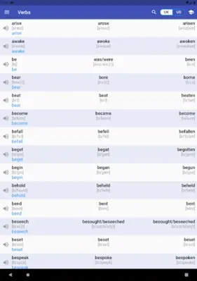 English Irregular Verbs android App screenshot 7